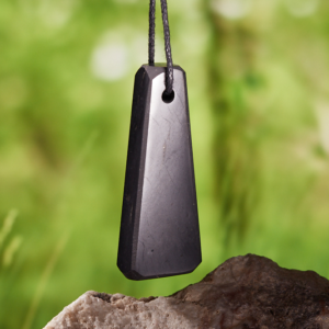 Shungite Pendant – Trapezium 5cm